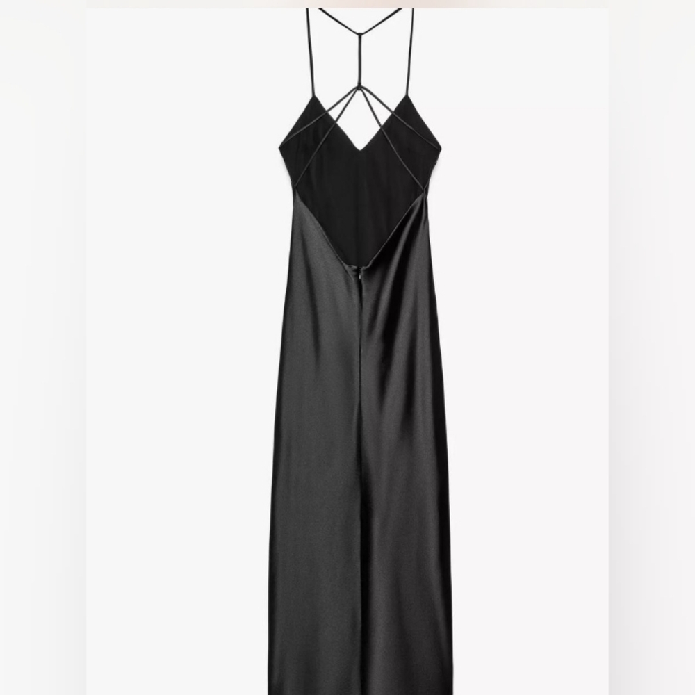Zara Satin Effect Midi Dress - Picture 5 of 5